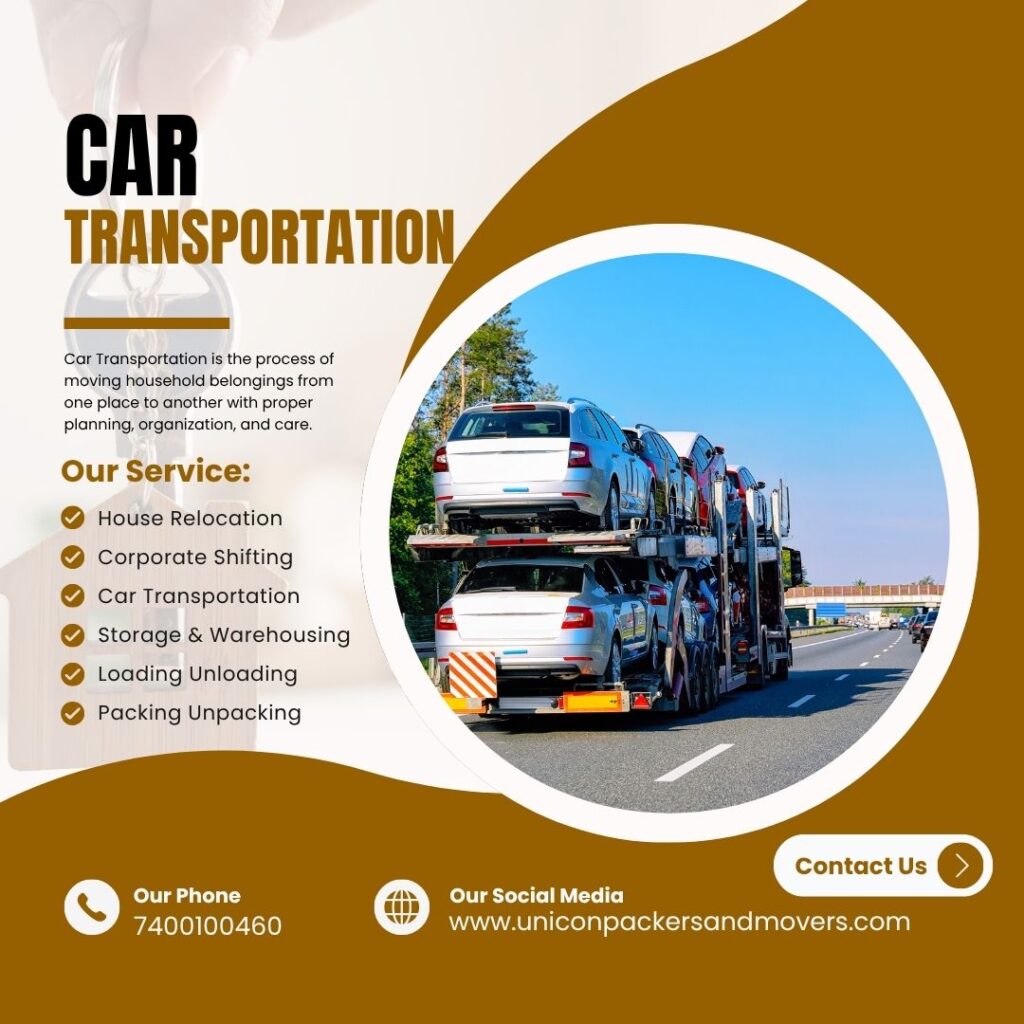 Unicon Packers and movers Car Transportation